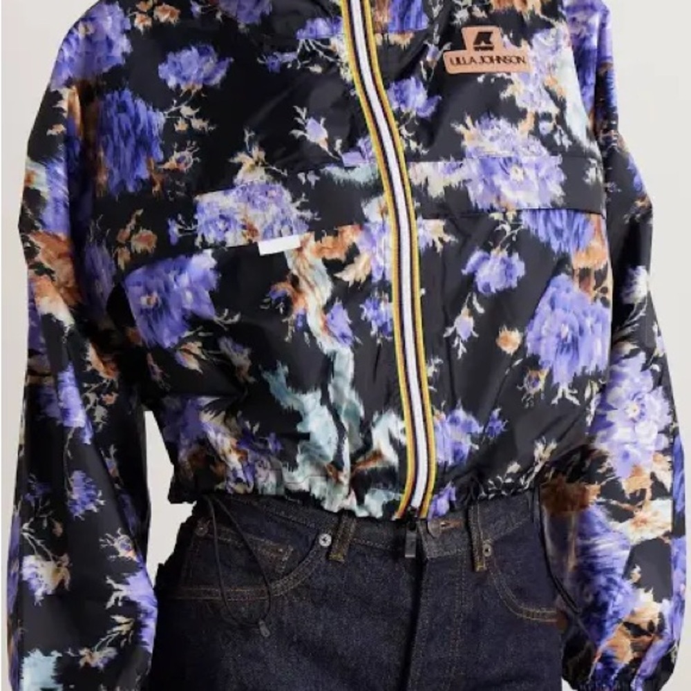 Ulla Johnson Multicolor Floral Bomber Jacket